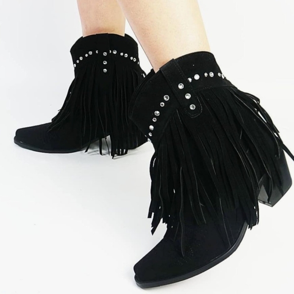 New!!! Womens tassel western boots!!! - Picture 2 of 9